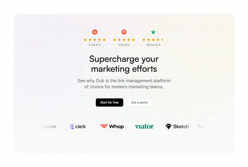 Dub
				social proof ui component