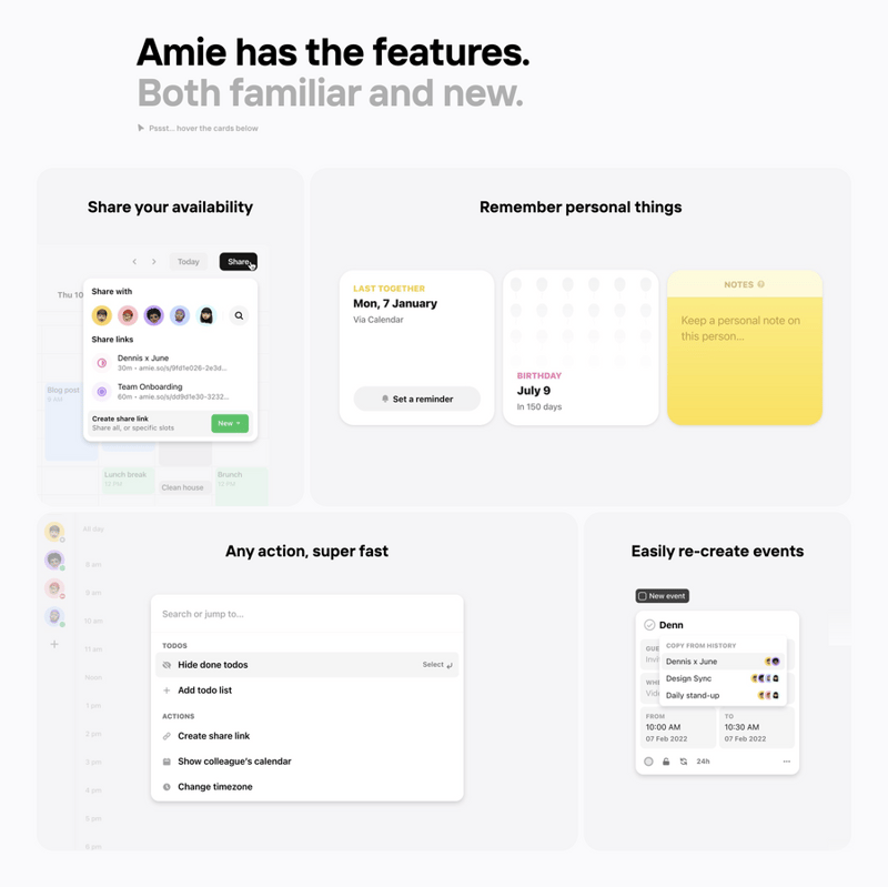 Amie
				bento box ui component