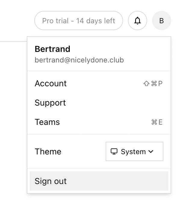 Midday
				dropdown menu ui component