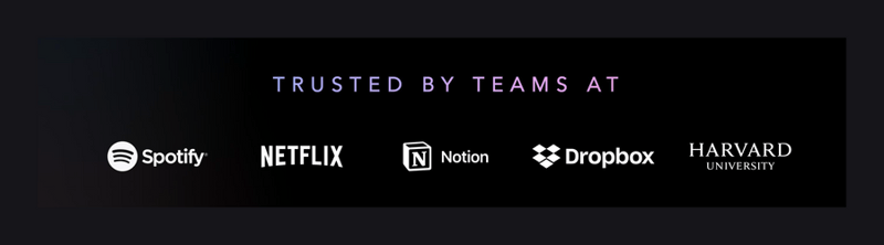 Superhuman
				social proof ui component