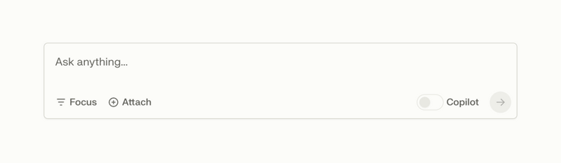 Perplexity
				input search ui component