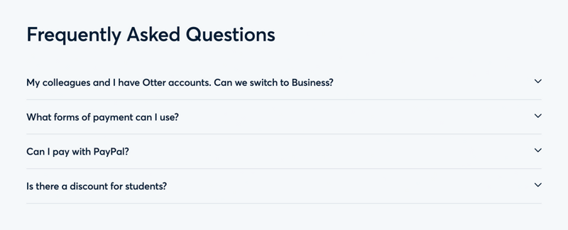 Otter
				faq ui component