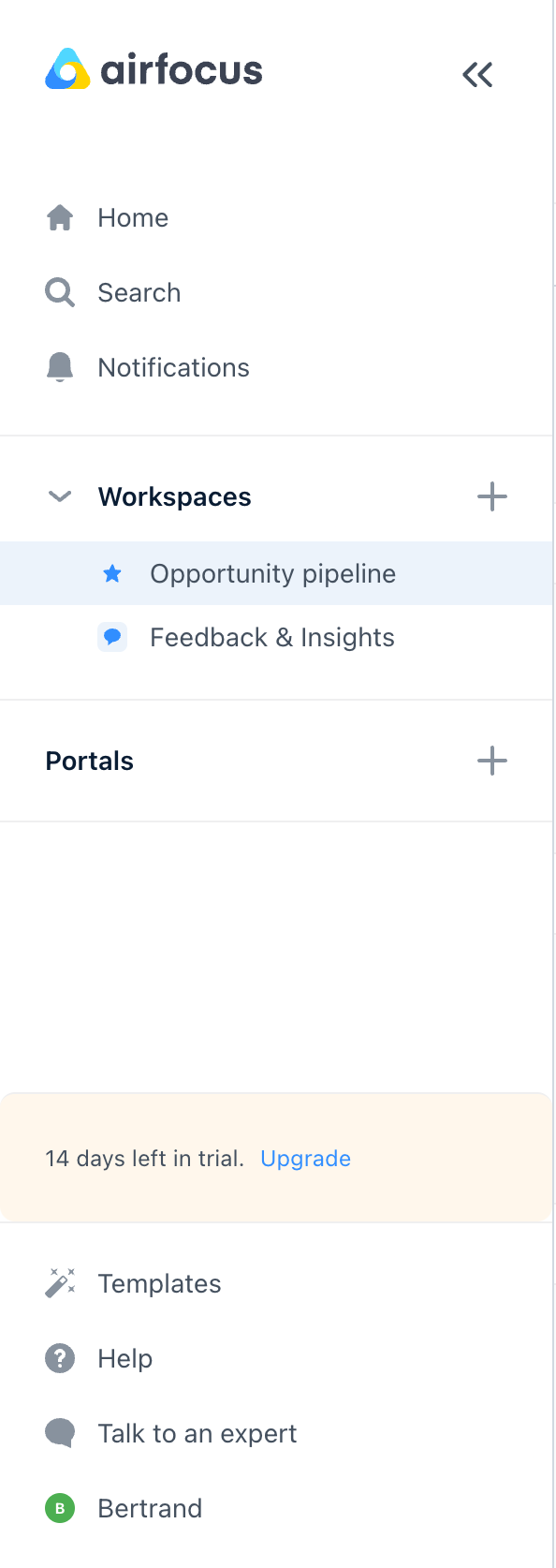Airfocus
				vertical navigation ui component