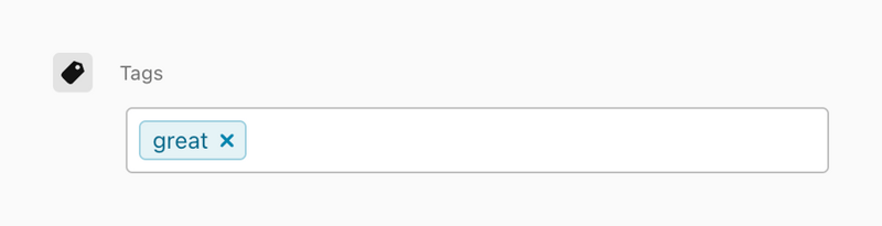 Typeform
				input tag ui component