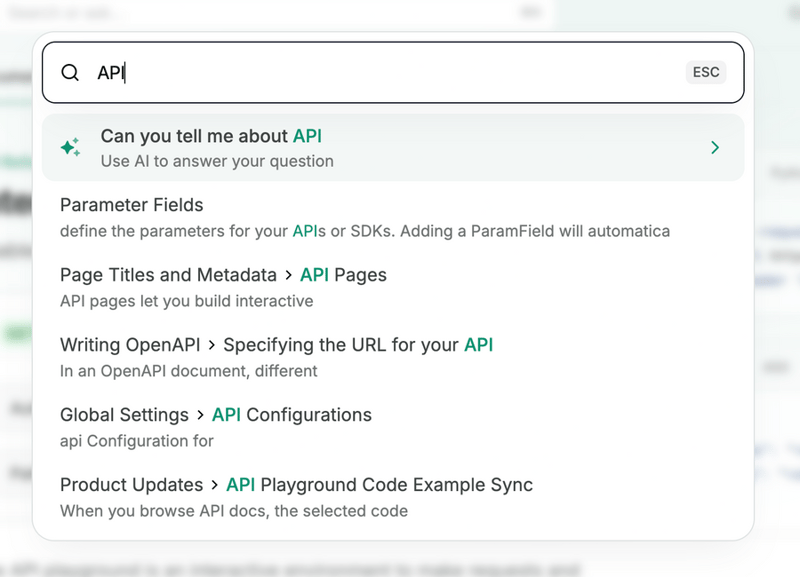 Mintlify
				input search ui component