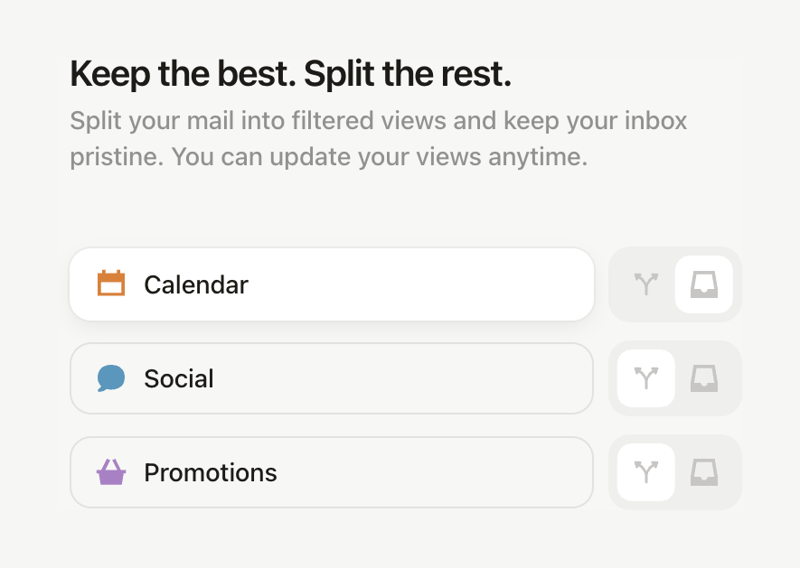 Notion Mail
				toggle/switch ui component
