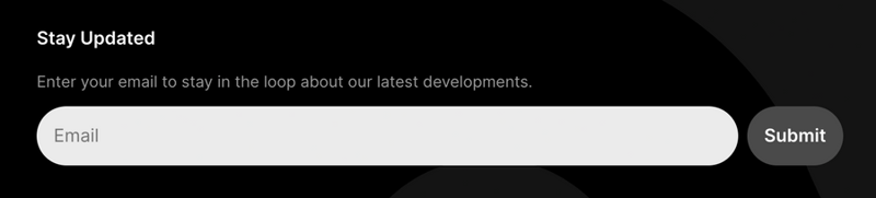 Async
				newsletter signup form ui component