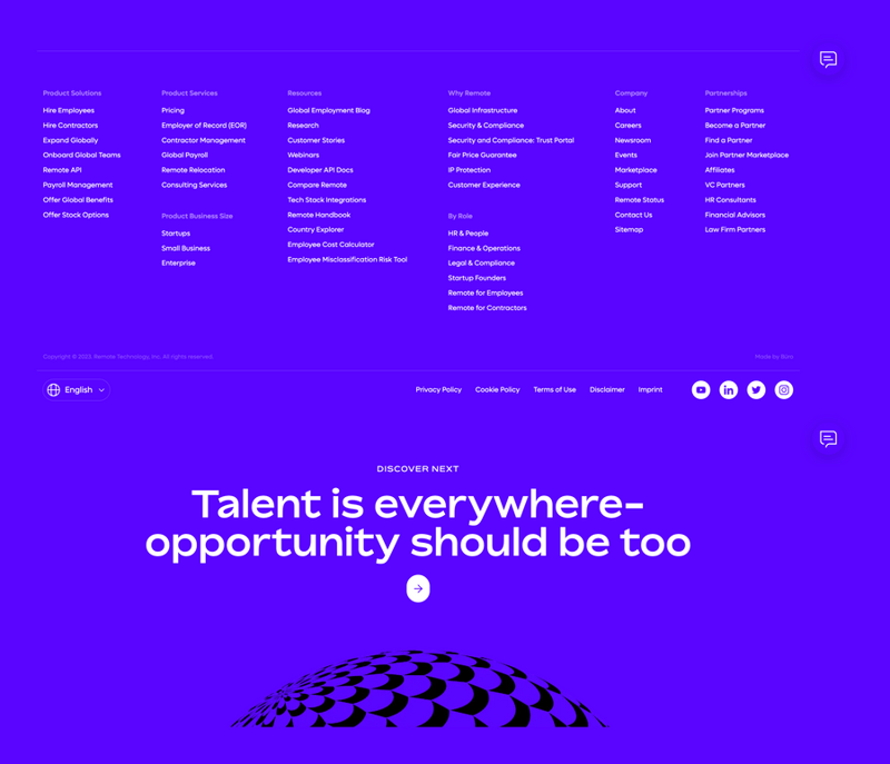 Remote
				footer ui component