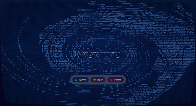 Midjourney
				hero section ui component