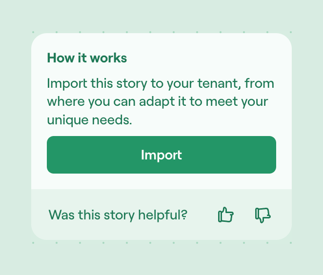 Tines
				feedback ui component