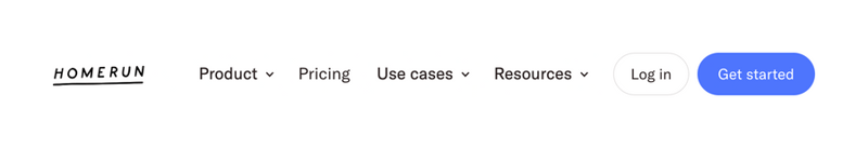 Homerun
				header ui component
