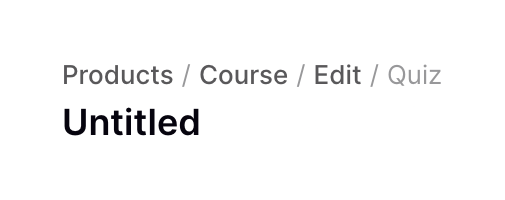 Podia
				breadcrumb ui component