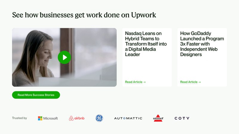 Upwork
				social proof ui component