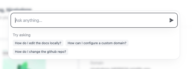 Mintlify
				input search ui component