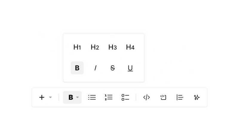 Eraser
				rich text editor ui component