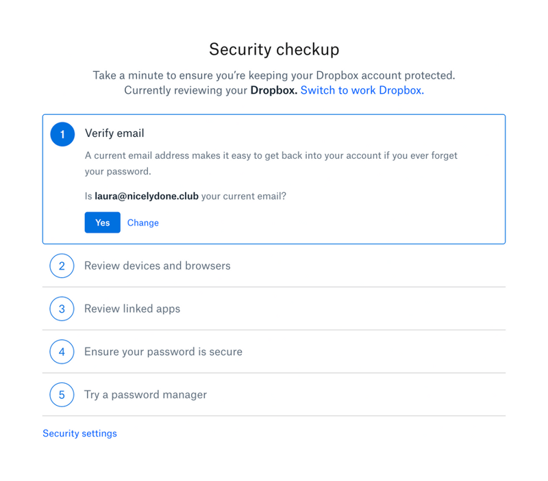 Dropbox
				stepper ui component
