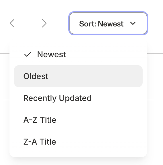 Kajabi
				sorting & filtering ui component