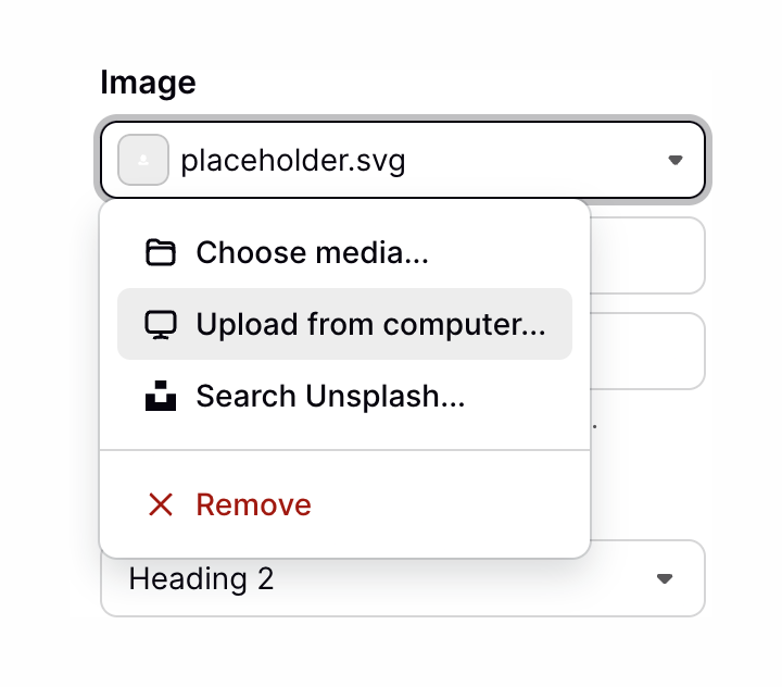 Podia
				file upload input ui component