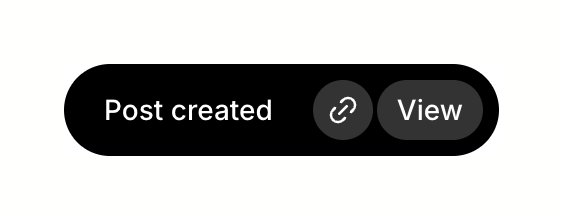 Campsite
				notification toast ui component