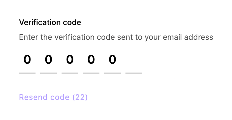 Clerk
				input code ui component