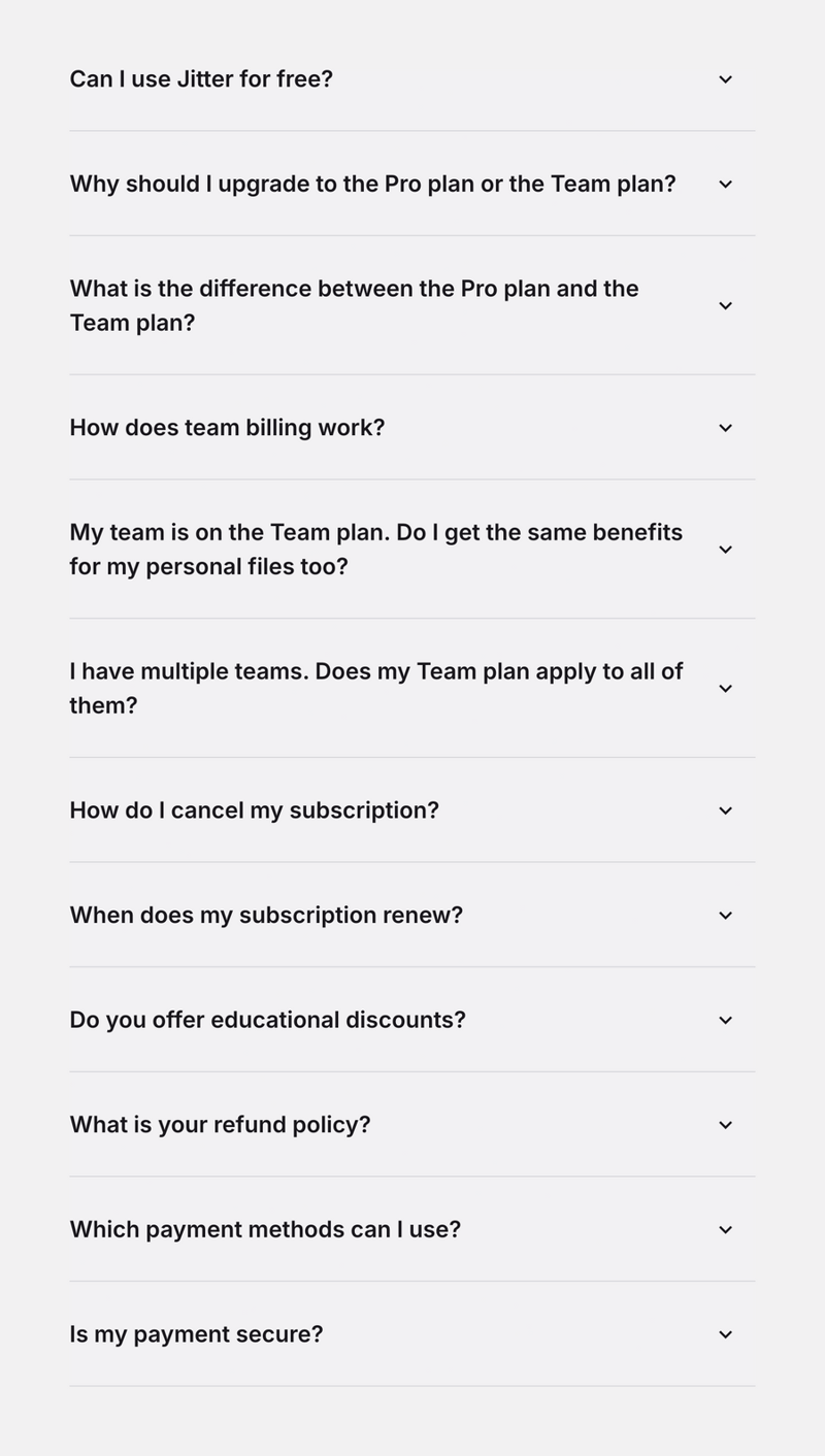Jitter
				faq ui component