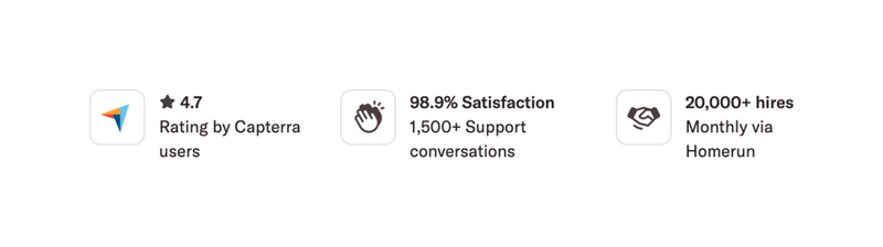 Homerun
				social proof ui component