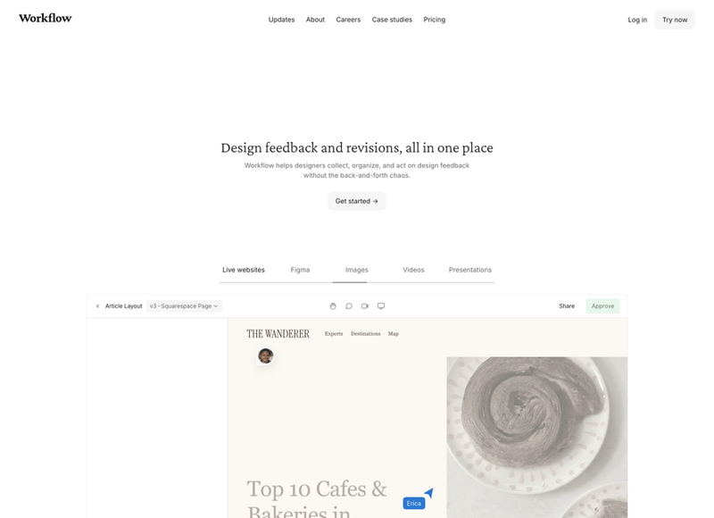 Workflow
				hero section ui component