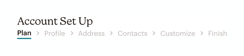 Mailchimp
				breadcrumb ui component