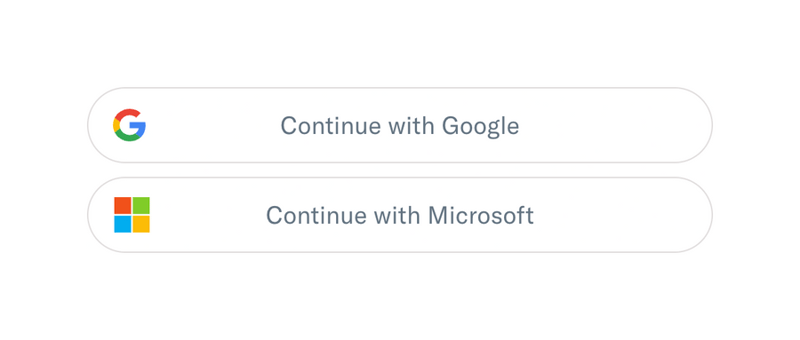 Homerun
				social login button ui component