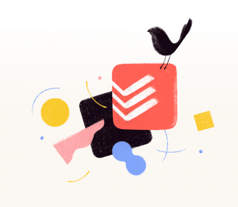 Todoist
				illustration ui component