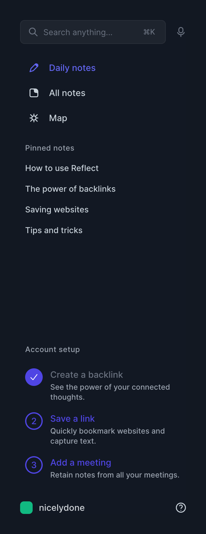 Reflect
				vertical navigation ui component