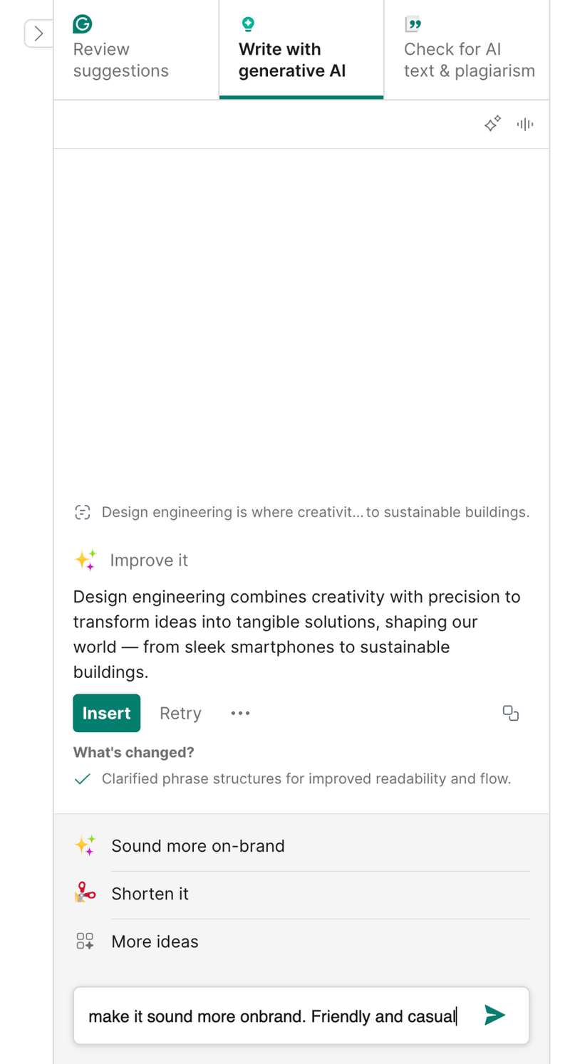Grammarly
				artificial intelligence ui component