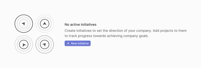 Linear
				empty state ui component