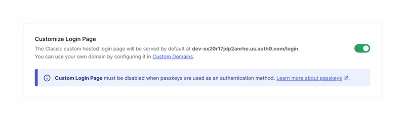 Auth0
				toggle/switch ui component