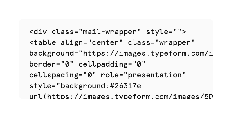 Typeform
				code block ui component