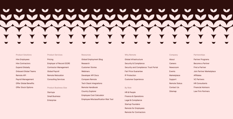 Remote
				footer ui component