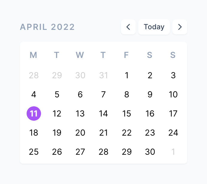 Reflect
				datepicker ui component
