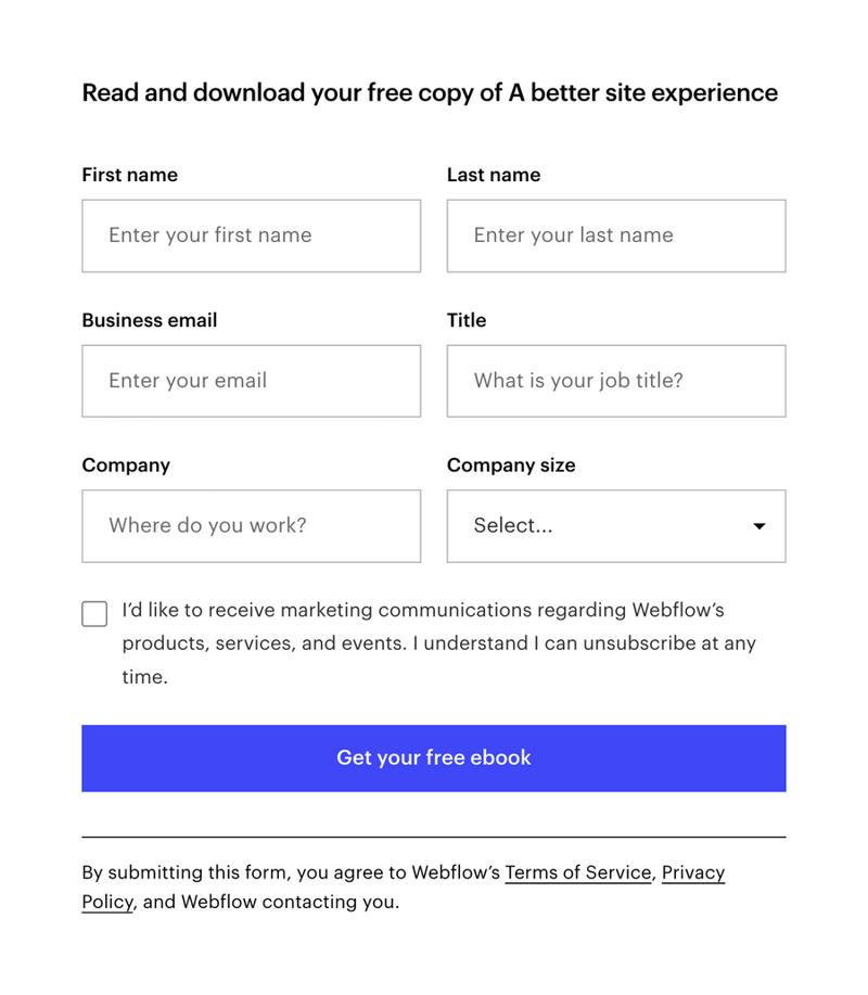 Webflow
				form element ui component