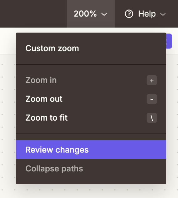 Zapier
				dropdown menu ui component