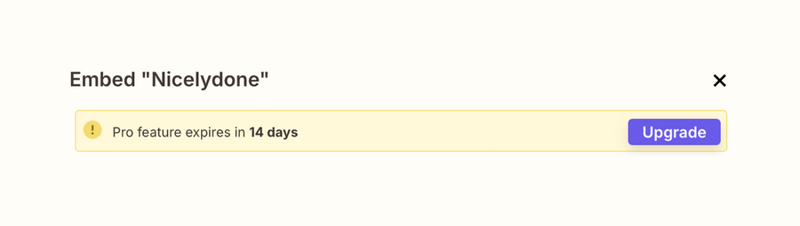 Zapier
				upgrade your plan ui component