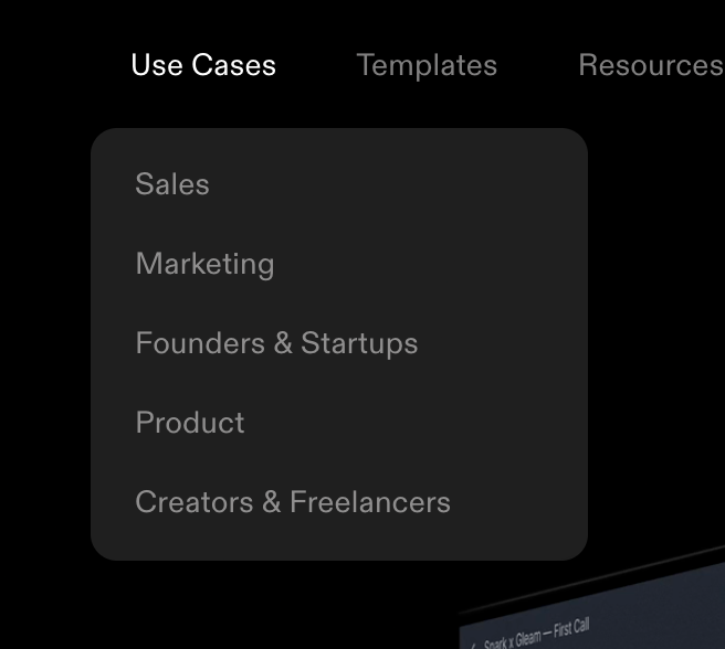 Tome
				flyout menu ui component