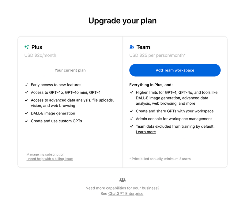 ChatGPT
				upgrade your plan ui component