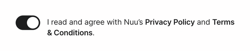 Nuu
				toggle/switch ui component