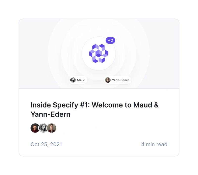 Specify
				card ui component