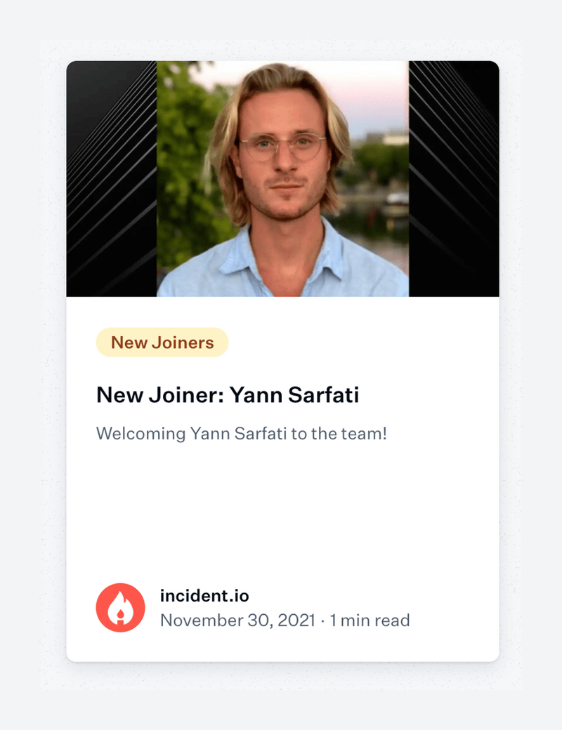 Incident
				card ui component