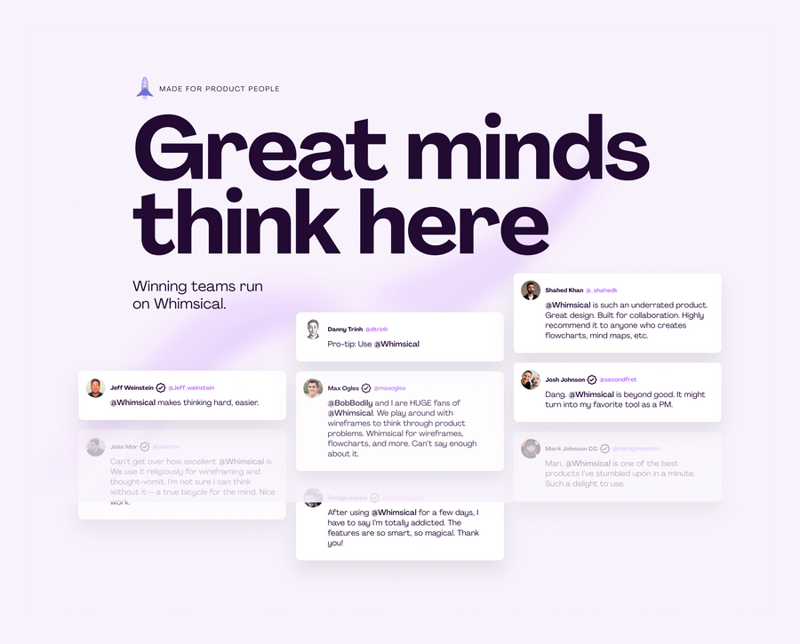 Whimsical
				testimonial ui component