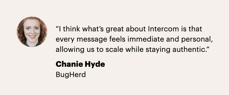 Intercom
				testimonial ui component
