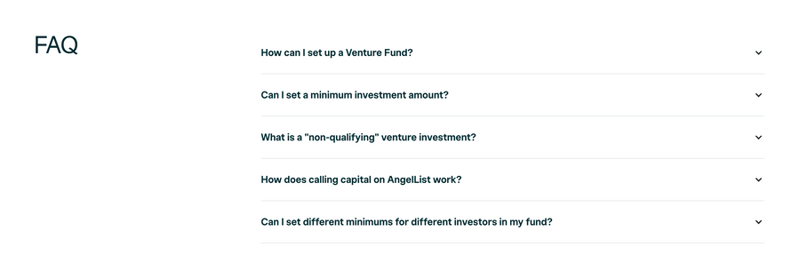 Angellist
				faq ui component