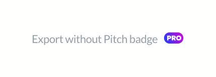 Pitch
				upgrade your plan ui component