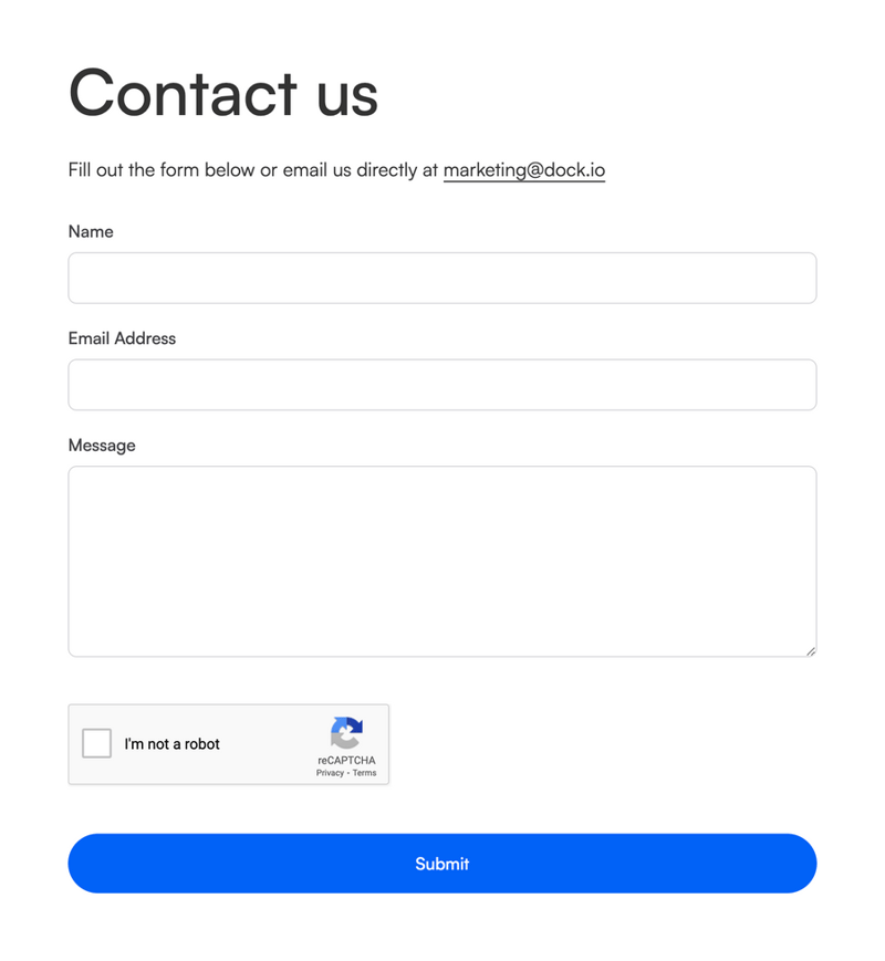 Dock
				form element ui component